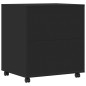 vidaXL Druckerständer mit Rollen Schwarz 60x50x67 cm vidaXL Druckerständer mit Rollen Schwarz 60x50x67 cm
