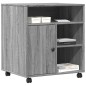 vidaXL Druckerständer mit Rollen Grau Sonoma 60x50x67 cm vidaXL Druckerständer mit Rollen Grau Sonoma 60x50x67 cm