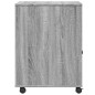 vidaXL Druckerständer mit Rollen Grau Sonoma 60x50x67 cm vidaXL Druckerständer mit Rollen Grau Sonoma 60x50x67 cm