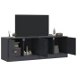 vidaXL TV-Schränke 2 Stk. Anthrazit 67x39x44 cm Stahl vidaXL TV-Schränke 2 Stk. Anthrazit 67x39x44 cm Stahl