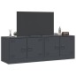 vidaXL TV-Schränke 2 Stk. Anthrazit 67x39x44 cm Stahl vidaXL TV-Schränke 2 Stk. Anthrazit 67x39x44 cm Stahl