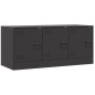 vidaXL TV-Schrank Schwarz 99x39x44 cm Stahl vidaXL TV-Schrank Schwarz 99x39x44 cm Stahl