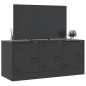 vidaXL TV-Schrank Schwarz 99x39x44 cm Stahl vidaXL TV-Schrank Schwarz 99x39x44 cm Stahl