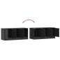 vidaXL TV-Schrank Schwarz 99x39x44 cm Stahl vidaXL TV-Schrank Schwarz 99x39x44 cm Stahl