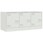 vidaXL TV-Schrank Weiß 99x39x44 cm Stahl vidaXL TV-Schrank Weiß 99x39x44 cm Stahl