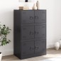 vidaXL Sideboard Schwarz 67x39x107 cm Stahl vidaXL Sideboard Schwarz 67x39x107 cm Stahl