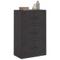 vidaXL Sideboard Schwarz 67x39x107 cm Stahl vidaXL Sideboard Schwarz 67x39x107 cm Stahl