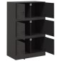 vidaXL Sideboard Schwarz 67x39x107 cm Stahl vidaXL Sideboard Schwarz 67x39x107 cm Stahl