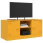 vidaXL TV-Schrank Senfgelb 99x39x44 cm Stahl vidaXL TV-Schrank Senfgelb 99x39x44 cm Stahl
