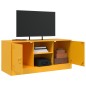 vidaXL TV-Schrank Senfgelb 99x39x44 cm Stahl vidaXL TV-Schrank Senfgelb 99x39x44 cm Stahl