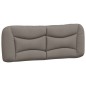 vidaXL Bett mit Matratze Taupe 140x200 cm Stoff vidaXL Bett mit Matratze Taupe 140x200 cm Stoff