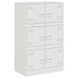 vidaXL Sideboard Weiß 67x39x107 cm Stahl