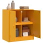vidaXL Sideboard Senfgelb 67x39x73 cm Stahl vidaXL Sideboard Senfgelb 67x39x73 cm Stahl