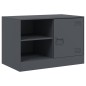vidaXL TV-Schrank Anthrazit 67x39x44 cm Stahl vidaXL TV-Schrank Anthrazit 67x39x44 cm Stahl