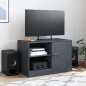 vidaXL TV-Schrank Anthrazit 67x39x44 cm Stahl vidaXL TV-Schrank Anthrazit 67x39x44 cm Stahl