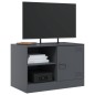 vidaXL TV-Schrank Anthrazit 67x39x44 cm Stahl vidaXL TV-Schrank Anthrazit 67x39x44 cm Stahl
