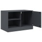 vidaXL TV-Schrank Anthrazit 67x39x44 cm Stahl vidaXL TV-Schrank Anthrazit 67x39x44 cm Stahl