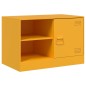 vidaXL TV-Schrank Senfgelb 67x39x44 cm Stahl vidaXL TV-Schrank Senfgelb 67x39x44 cm Stahl