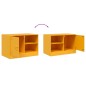 vidaXL TV-Schrank Senfgelb 67x39x44 cm Stahl vidaXL TV-Schrank Senfgelb 67x39x44 cm Stahl