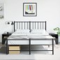 vidaXL Nachttische 2 Stk. Schwarz 34,5x39x44 cm Stahl vidaXL Nachttische 2 Stk. Schwarz 34,5x39x44 cm Stahl