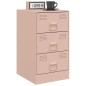 vidaXL Nachttische 2 Stk. Rosa 34,5x39x62 cm Stahl vidaXL Nachttische 2 Stk. Rosa 34,5x39x62 cm Stahl