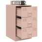 vidaXL Nachttische 2 Stk. Rosa 34,5x39x62 cm Stahl vidaXL Nachttische 2 Stk. Rosa 34,5x39x62 cm Stahl