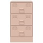 vidaXL Nachttische 2 Stk. Rosa 34,5x39x62 cm Stahl vidaXL Nachttische 2 Stk. Rosa 34,5x39x62 cm Stahl