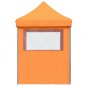 vidaXL Partyzelt Faltbar Pop-Up mit 4 Seitenteilen Orange vidaXL Partyzelt Faltbar Pop-Up mit 4 Seitenteilen Orange