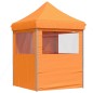 vidaXL Partyzelt Faltbar Pop-Up mit 4 Seitenteilen Orange vidaXL Partyzelt Faltbar Pop-Up mit 4 Seitenteilen Orange