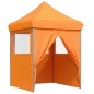 vidaXL Partyzelt Faltbar Pop-Up mit 4 Seitenteilen Orange vidaXL Partyzelt Faltbar Pop-Up mit 4 Seitenteilen Orange