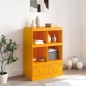 vidaXL Highboard Senfgelb 67x39x95 cm Stahl vidaXL Highboard Senfgelb 67x39x95 cm Stahl