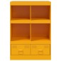 vidaXL Highboard Senfgelb 67x39x95 cm Stahl vidaXL Highboard Senfgelb 67x39x95 cm Stahl
