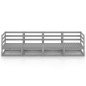 4-Sitzer-Gartensofa Grau Kiefer Massivholz 4-Sitzer-Gartensofa Grau Kiefer Massivholz