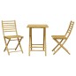 vidaXL 3-tlg. Bistro-Set Bambus vidaXL 3-tlg. Bistro-Set Bambus