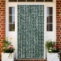 vidaXL Fliegenvorhang Grün und Weiß 118x220 cm Chenille vidaXL Fliegenvorhang Grün und Weiß 118x220 cm Chenille