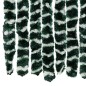 vidaXL Fliegenvorhang Grün und Weiß 118x220 cm Chenille vidaXL Fliegenvorhang Grün und Weiß 118x220 cm Chenille