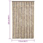 vidaXL Fliegenvorhang Dunkelbraun und Beige 118x220 cm Chenille vidaXL Fliegenvorhang Dunkelbraun und Beige 118x220 cm Chenille