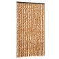 vidaXL Fliegenvorhang Ocker und Weiß 118x220 cm Chenille vidaXL Fliegenvorhang Ocker und Weiß 118x220 cm Chenille