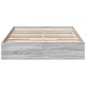 vidaXL Bettgestell mit Schubladen Grau Sonoma 120x200 cm Holzwerkstoff vidaXL Bettgestell mit Schubladen Grau Sonoma 120x200 cm Holzwerkstoff
