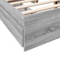 vidaXL Bettgestell mit Schubladen Grau Sonoma 120x200 cm Holzwerkstoff vidaXL Bettgestell mit Schubladen Grau Sonoma 120x200 cm Holzwerkstoff