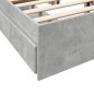 vidaXL Bettgestell mit Schubladen Betongrau 140x200 cm Holzwerkstoff vidaXL Bettgestell mit Schubladen Betongrau 140x200 cm Holzwerkstoff