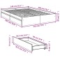 vidaXL Bettgestell mit Schubladen Betongrau 140x200 cm Holzwerkstoff vidaXL Bettgestell mit Schubladen Betongrau 140x200 cm Holzwerkstoff