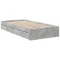vidaXL Bettgestell mit Schubladen Betongrau 100x200 cm Holzwerkstoff vidaXL Bettgestell mit Schubladen Betongrau 100x200 cm Holzwerkstoff