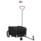 vidaXL Fahrradanhänger Schwarz 30 kg Eisen vidaXL Fahrradanhänger Schwarz 30 kg Eisen