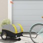 vidaXL Fahrradanhänger Schwarz und Gelb 30 kg Eisen vidaXL Fahrradanhänger Schwarz und Gelb 30 kg Eisen