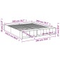 vidaXL Bettgestell Schwarz 200x200 cm Holzwerkstoff vidaXL Bettgestell Schwarz 200x200 cm Holzwerkstoff