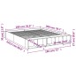 vidaXL Bettgestell Weiß 180x200 cm Holzwerkstoff vidaXL Bettgestell Weiß 180x200 cm Holzwerkstoff