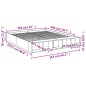 vidaXL Bettgestell Schwarz 160x200 cm Holzwerkstoff vidaXL Bettgestell Schwarz 160x200 cm Holzwerkstoff