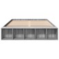 vidaXL Bettgestell Grau Sonoma 150x200 cm Holzwerkstoff vidaXL Bettgestell Grau Sonoma 150x200 cm Holzwerkstoff