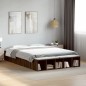 vidaXL Bettgestell Braun Eichen-Optik 140x200 cm Holzwerkstoff vidaXL Bettgestell Braun Eichen-Optik 140x200 cm Holzwerkstoff